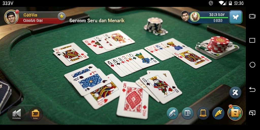 Screenshot gameplay seru dari permainan Gaple 333V.