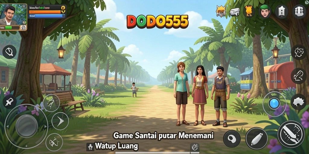 Screenshot menunjukkan pengalaman bermain DODO555 yang seru dan penuh warna.
