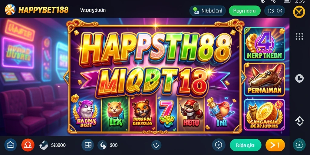 Tampilan gameplay menarik dari permainan Slot HAPPYBET188.