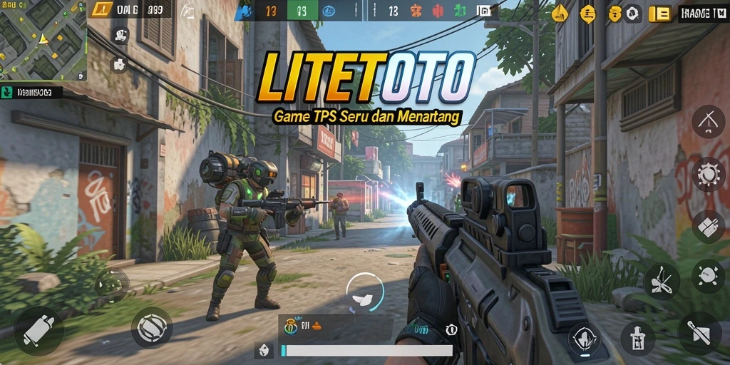 Tampilan gameplay seru dari LITETOTO dengan aksi TPS yang mendebarkan.
