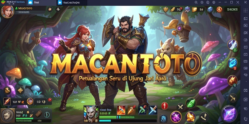 Tangkapan layar menampilkan aksi pertempuran seru dalam game MMORPG
