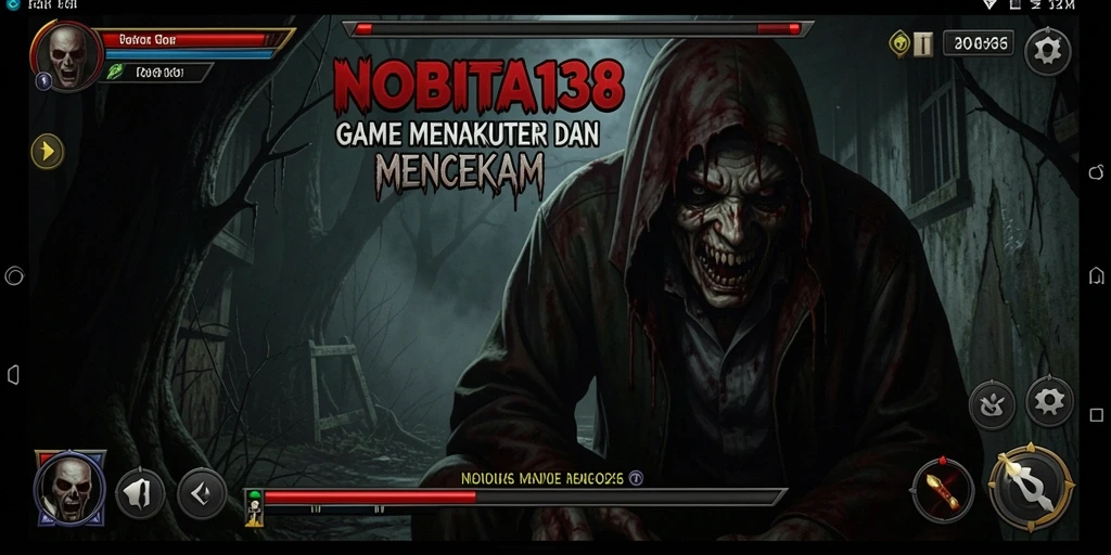 Tampilan menegangkan dalam gameplay NOBITA138 yang penuh horor.