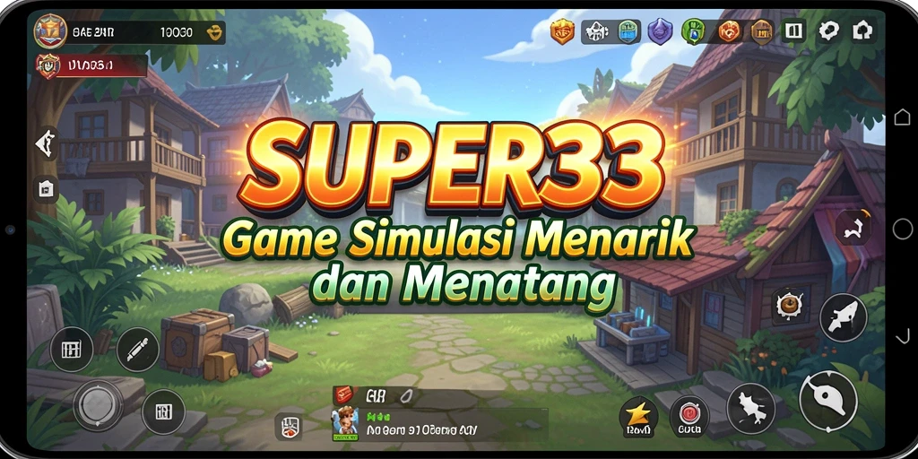 Tampilan gameplay SERU dalam SUPER33 yang menggambarkan interaksi pemain.