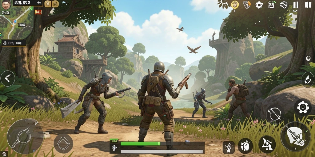 Tampilan gameplay menarik di dunia terbuka WE878.
